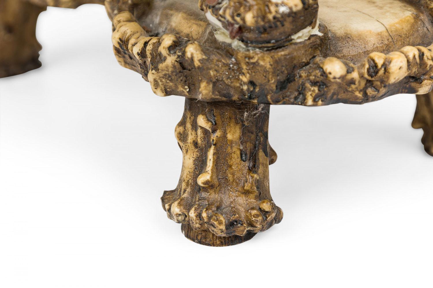 Portariviste rustico in finta corna di alce in vendita 2