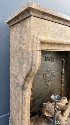 Rustic Fireplace Castle Style Leather-Look Natural Stone