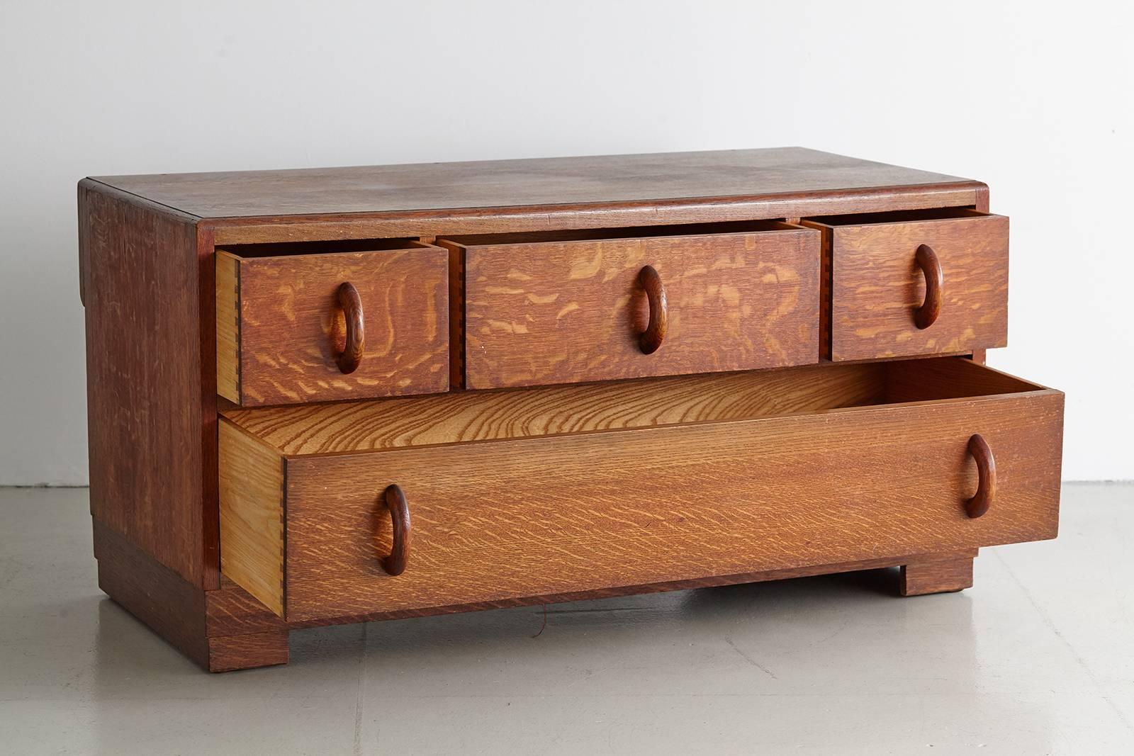 Rustic Five-Drawer Dresser In Good Condition In Beverly Hills, CA
