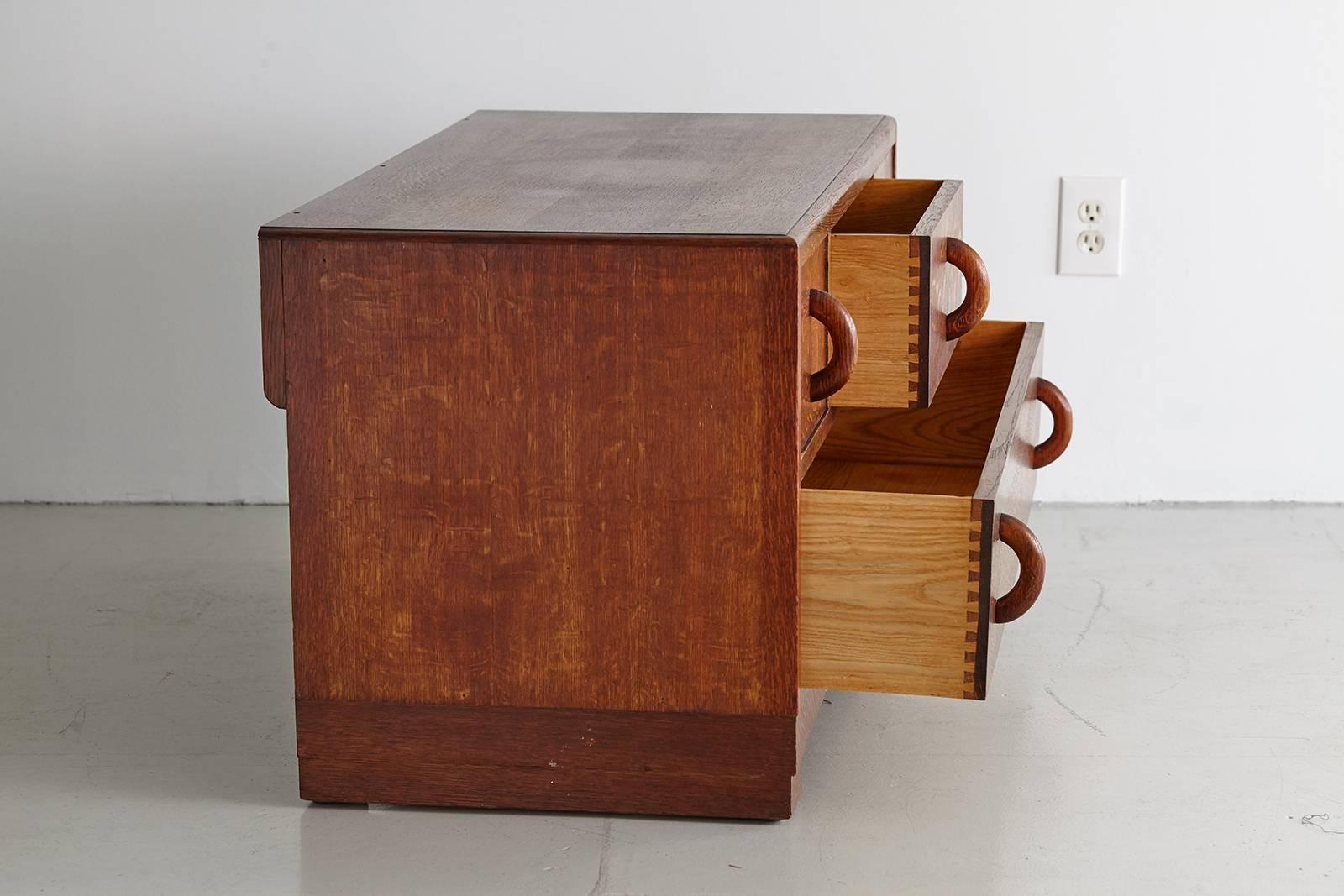 20th Century Rustic Five-Drawer Dresser
