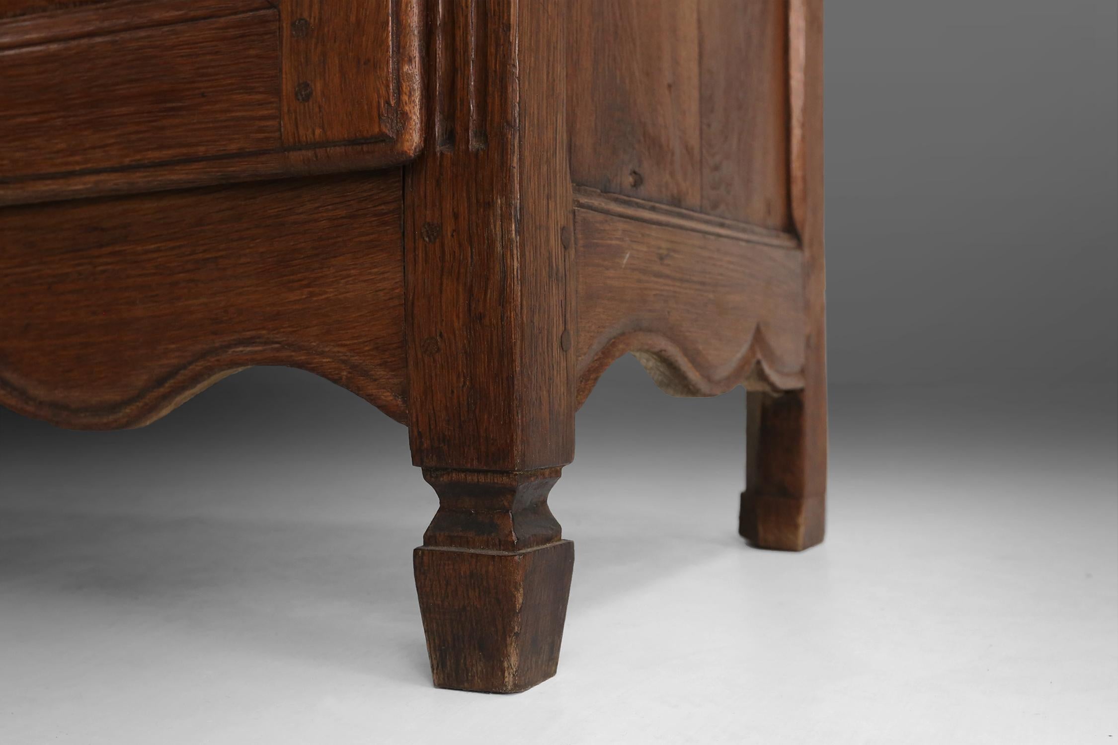 Rustic Flemish Cabinet Ca.1850 For Sale 2