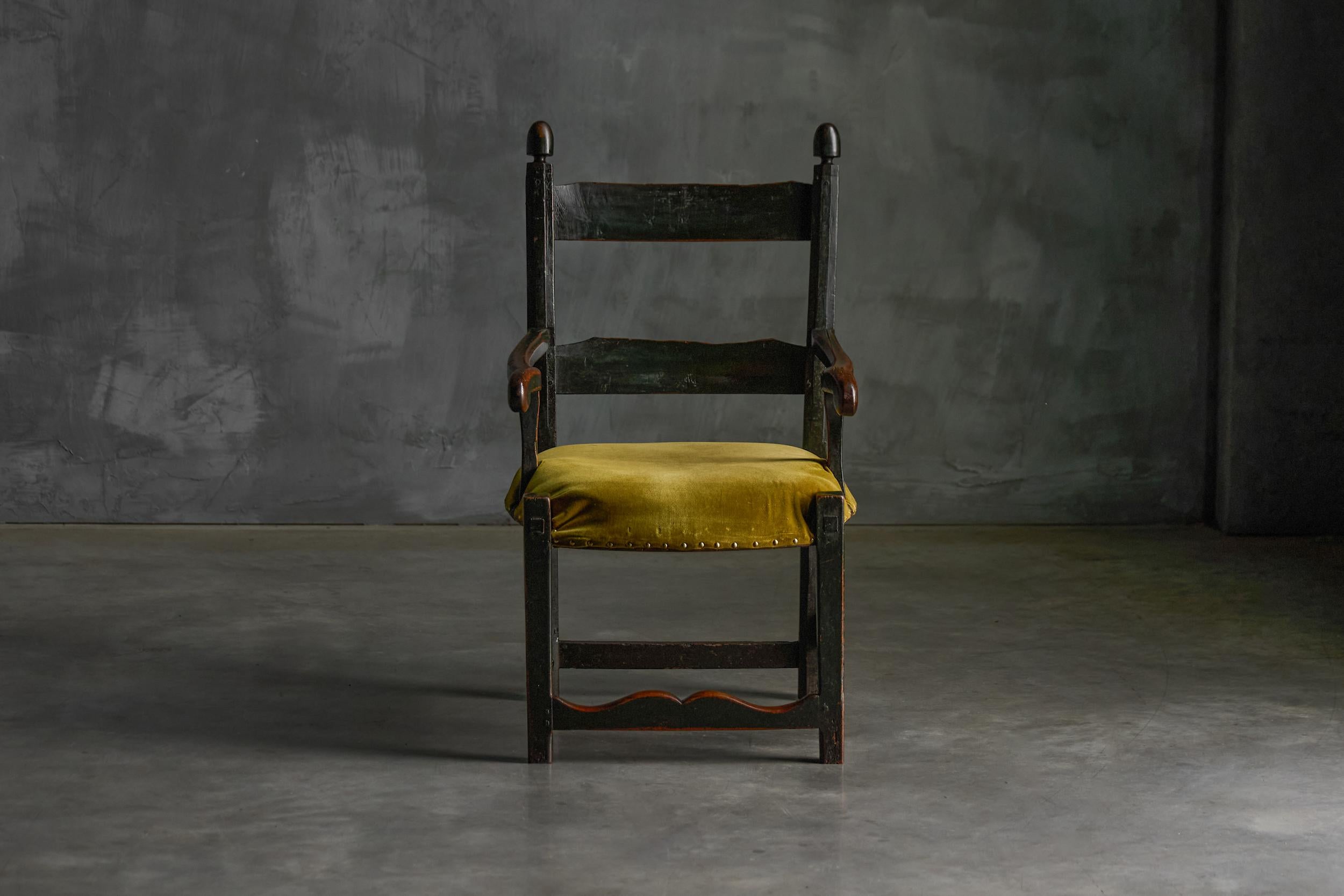 Rustique Fauteuil rustique d'art populaire, France, XIXe siècle en vente