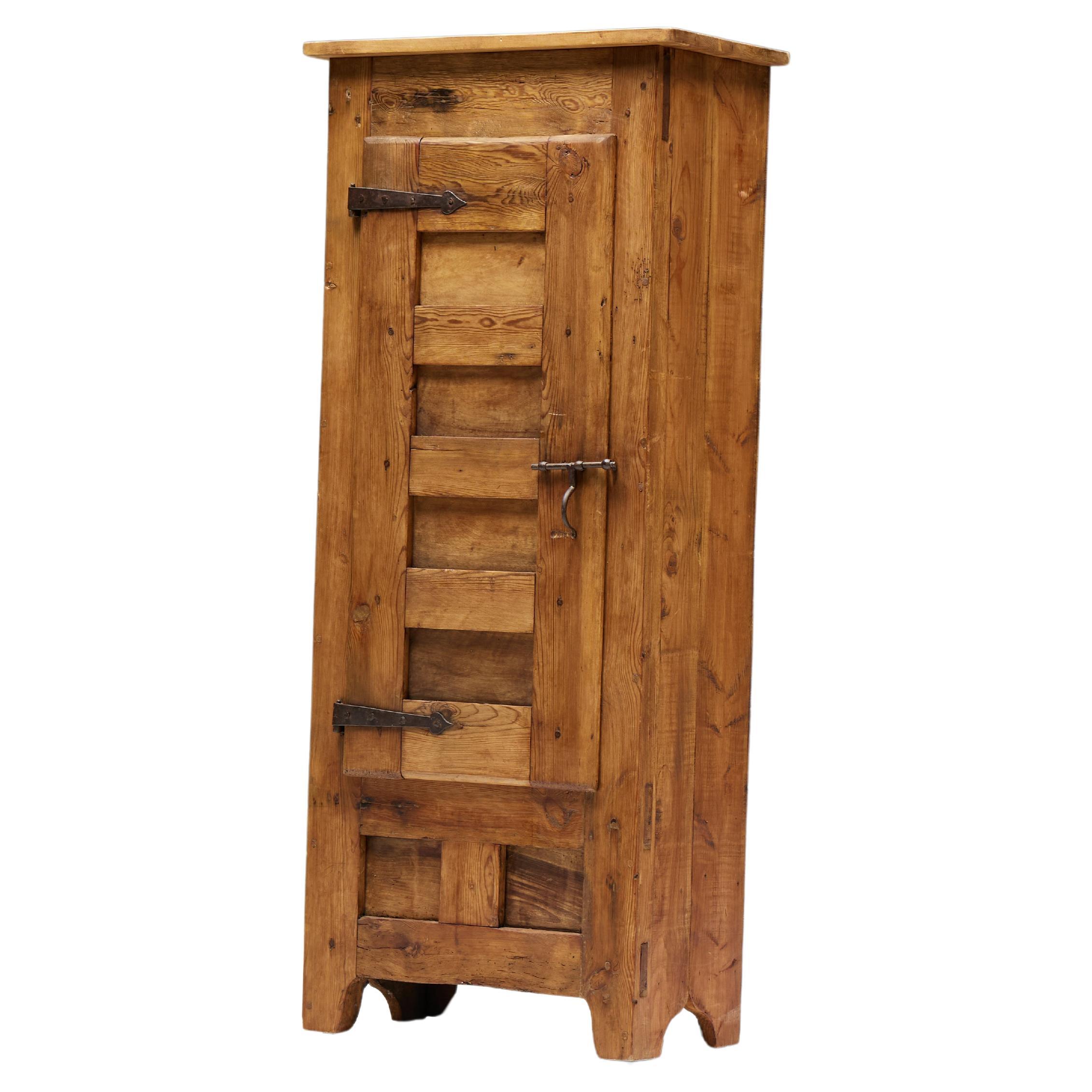 Rustic Folk Art Cabinet, France, 18th Century For Sale