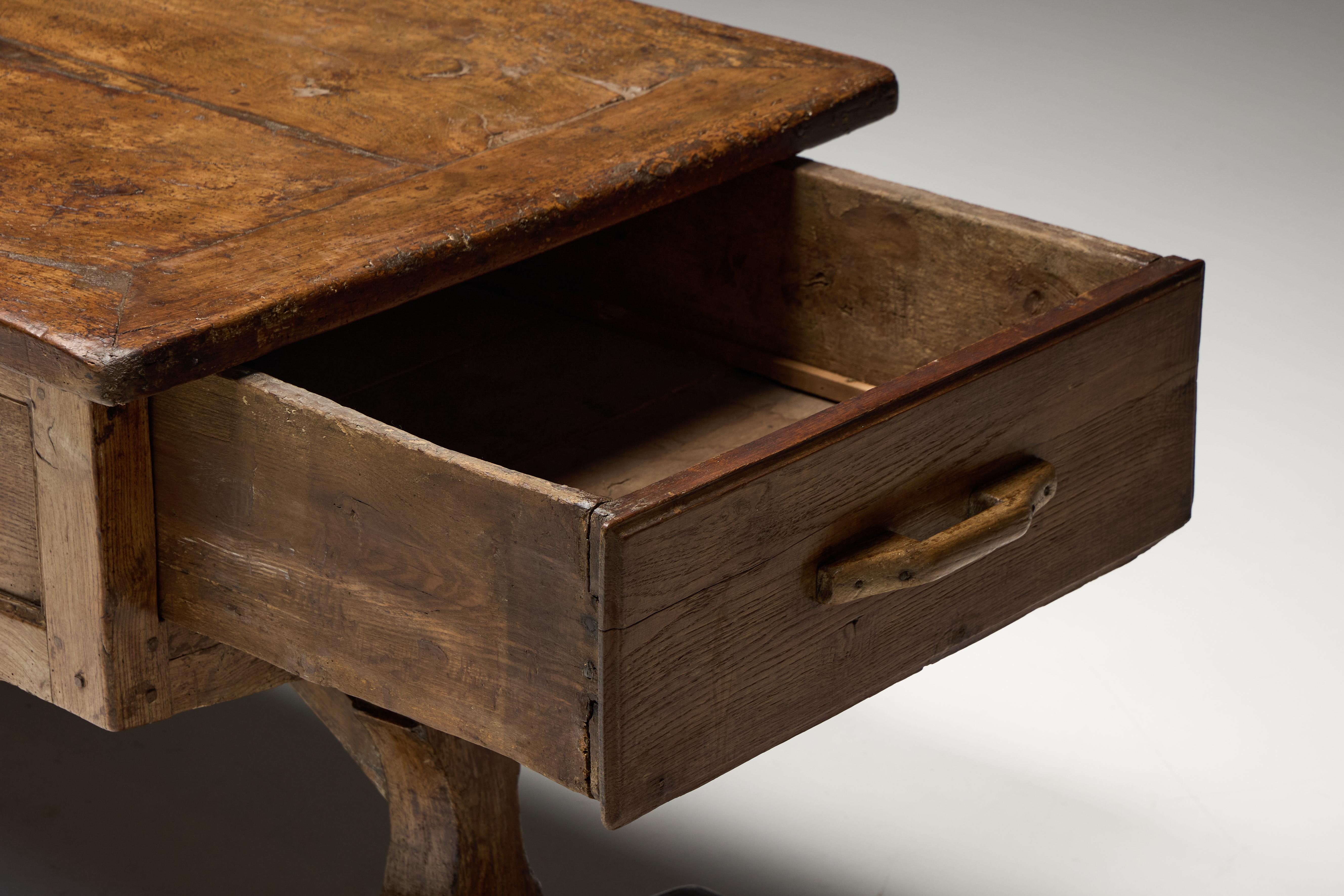 Rustic Folk Art Console Table, France, 18th Century 5