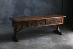 Rustic Folk Art Console Table, France, 18th Century