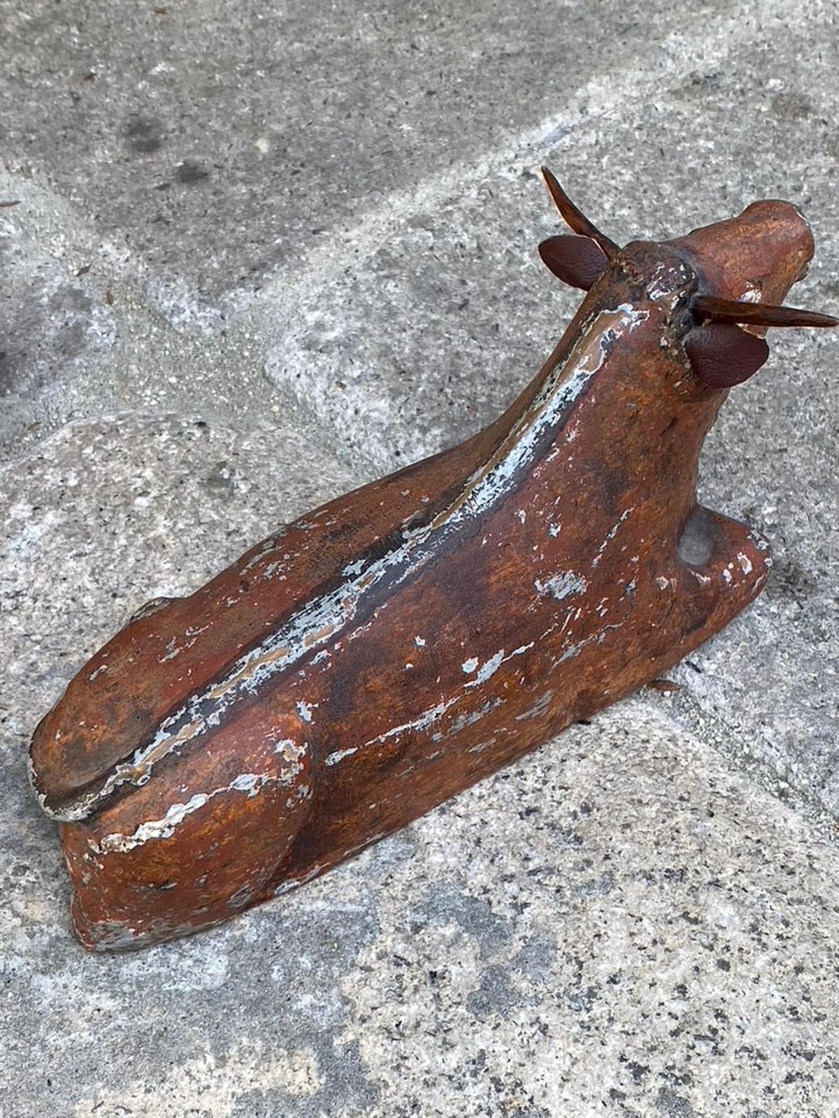 Rustic Folk Art Horse and Ox from Nativity Scene For Sale 1