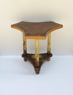 Rustic Folk Art Side or End Table, Circa Early-20th Century
