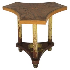 Rustic Folk Art Side or End Table, Circa Early-20th Century