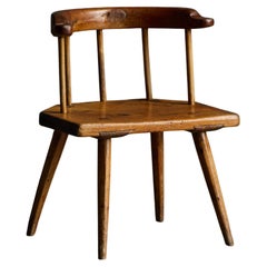 Rustic Folk Art Stool, Austria, 19th Century