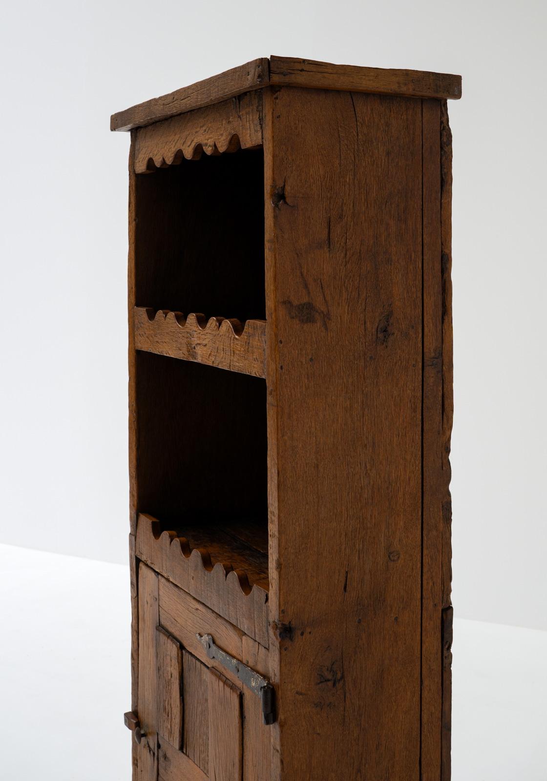 Français Armoire rustique d'art populaire Travail Populaire,  France 19ème siècle en vente