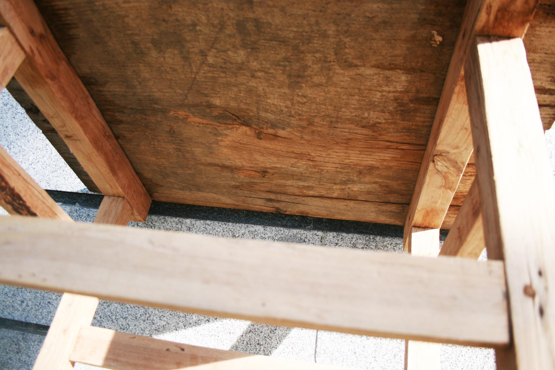 Chestnut Rustic  Fram Side Table  From Spain For Sale