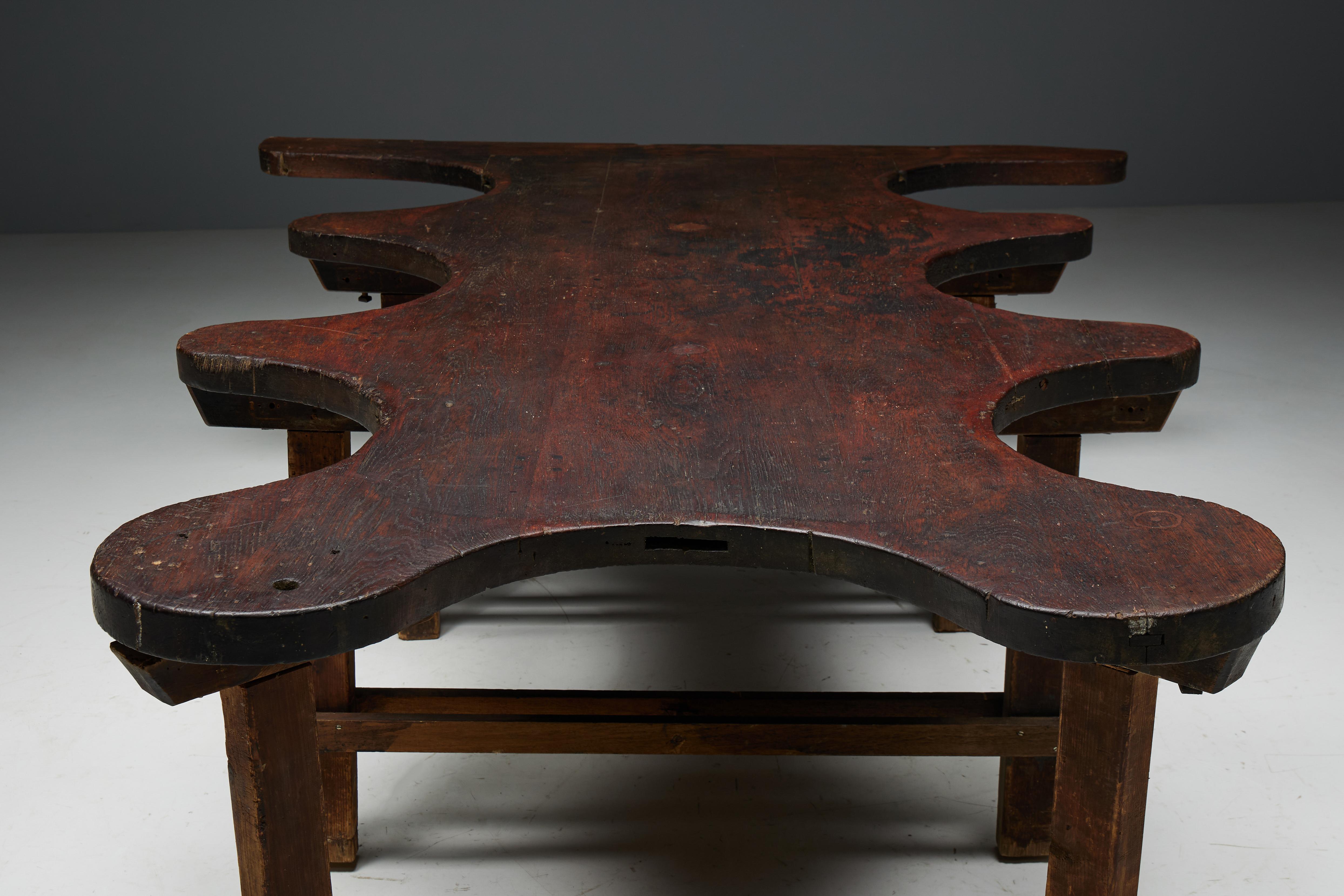 Rustic Free Form Organic Table, France, Late 19th Century For Sale 5