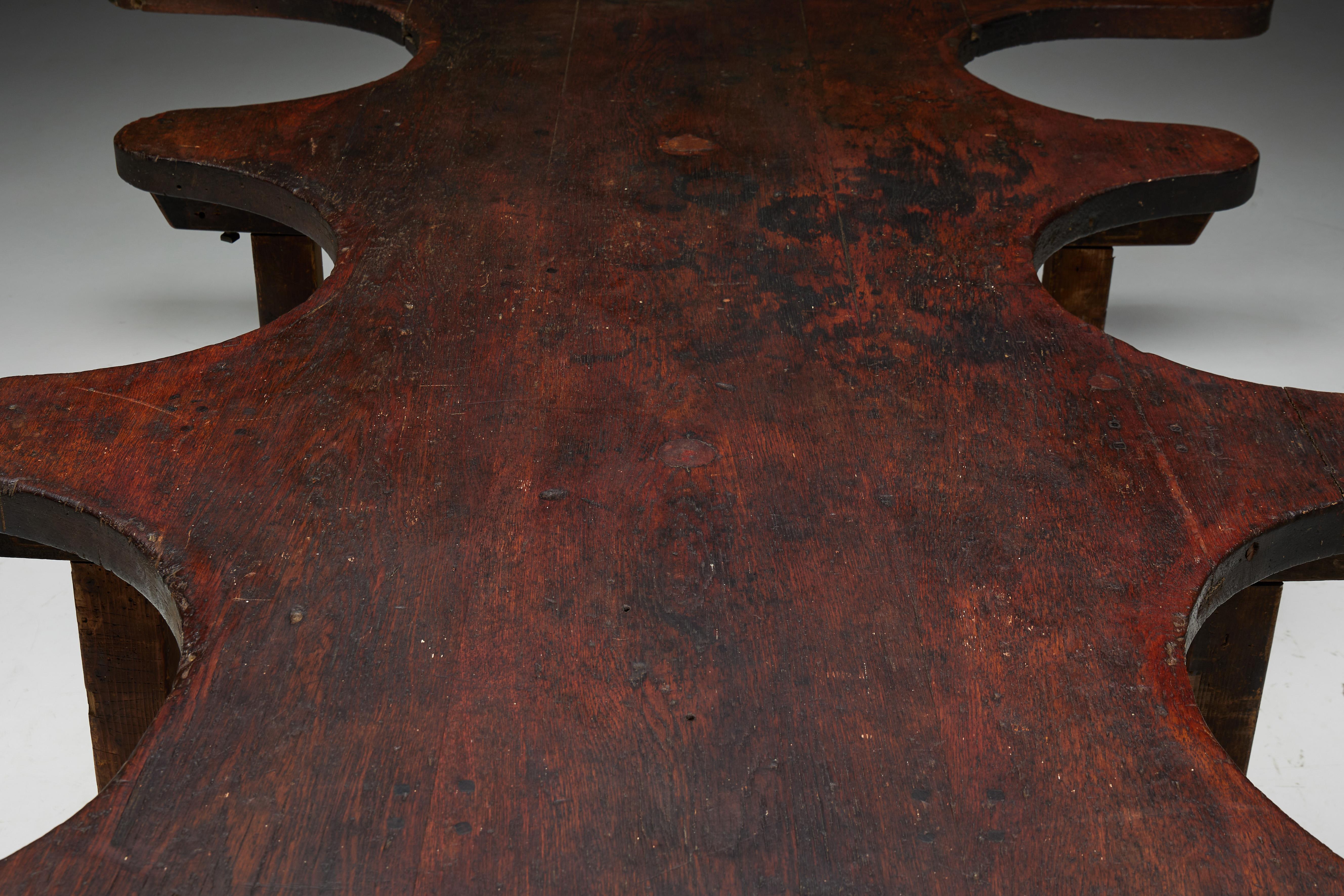 Rustic Free Form Organic Table, France, Late 19th Century For Sale 6