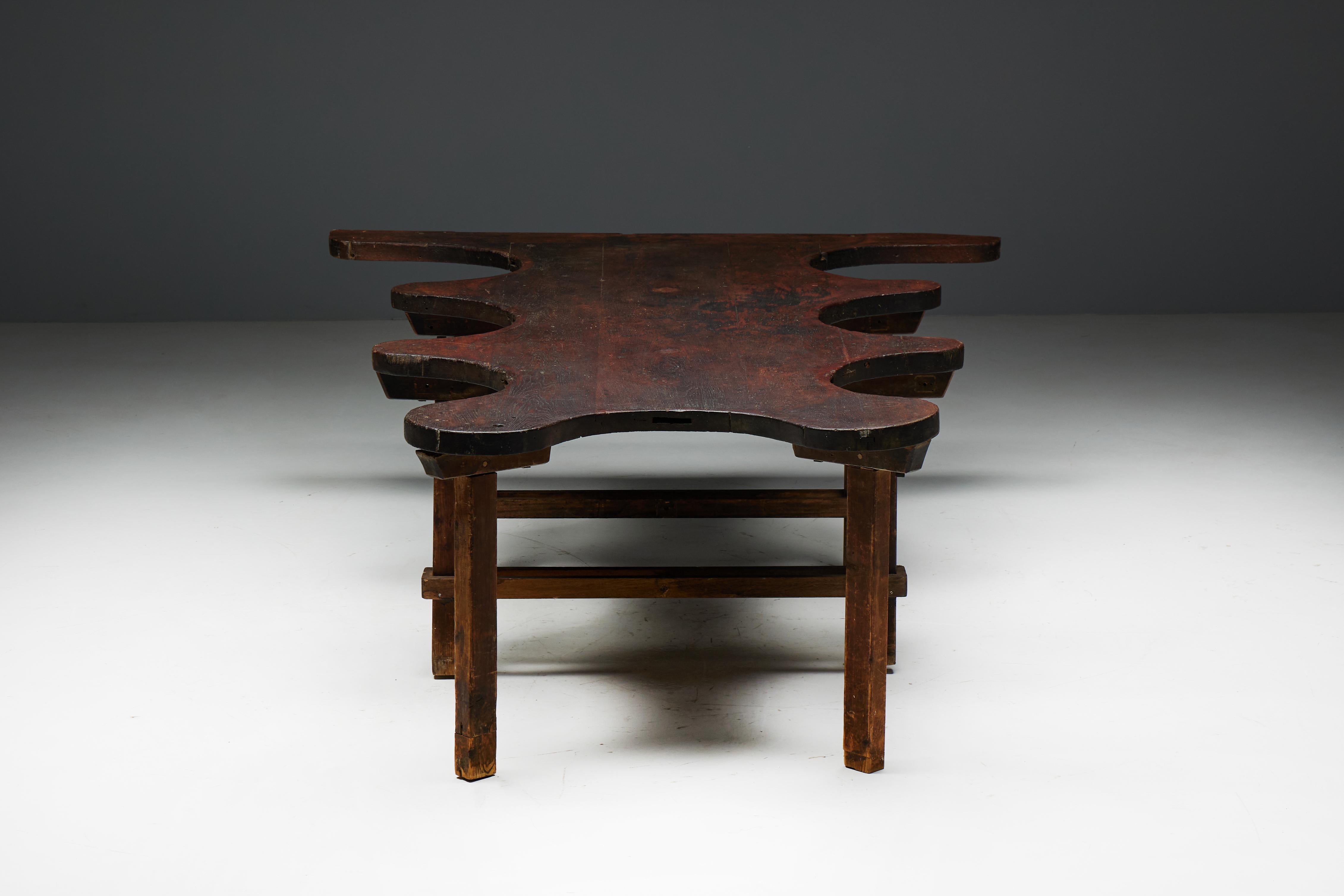 Rustic Free Form Organic Table, France, Late 19th Century For Sale 7