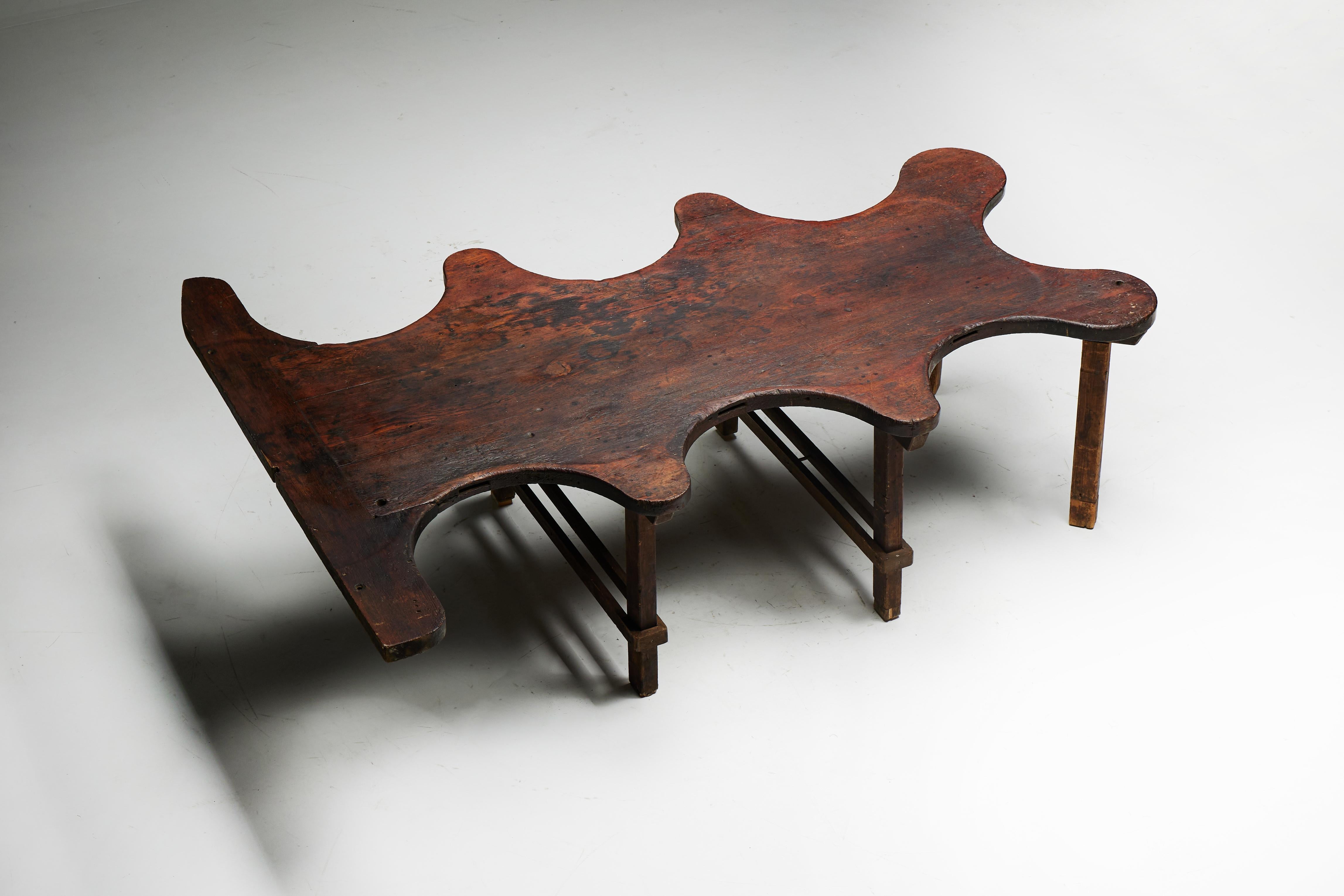 Rustic Free Form Organic Table, France, Late 19th Century For Sale 8