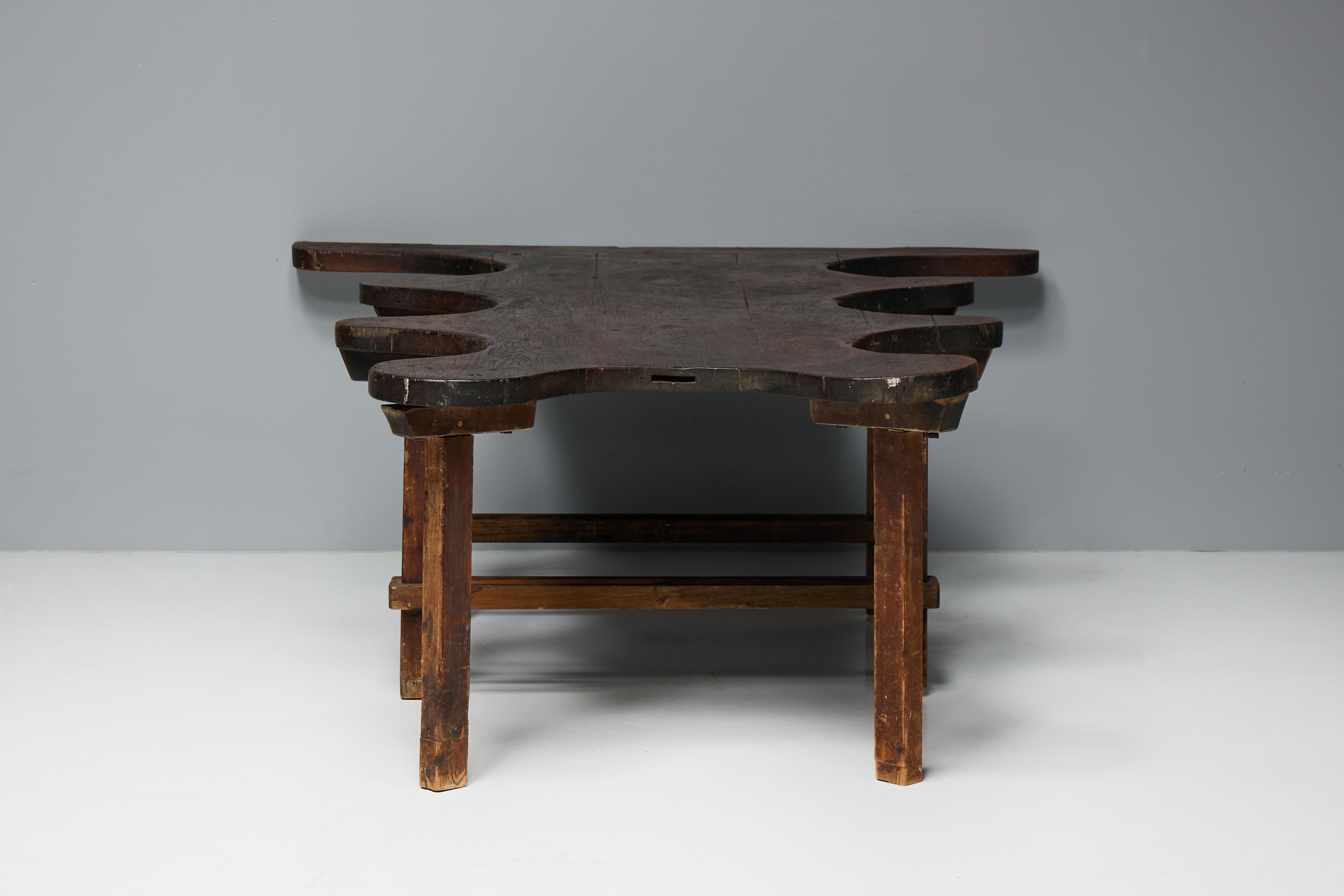Rustic Free Form Organic Table, France, Late 19th Century For Sale 13