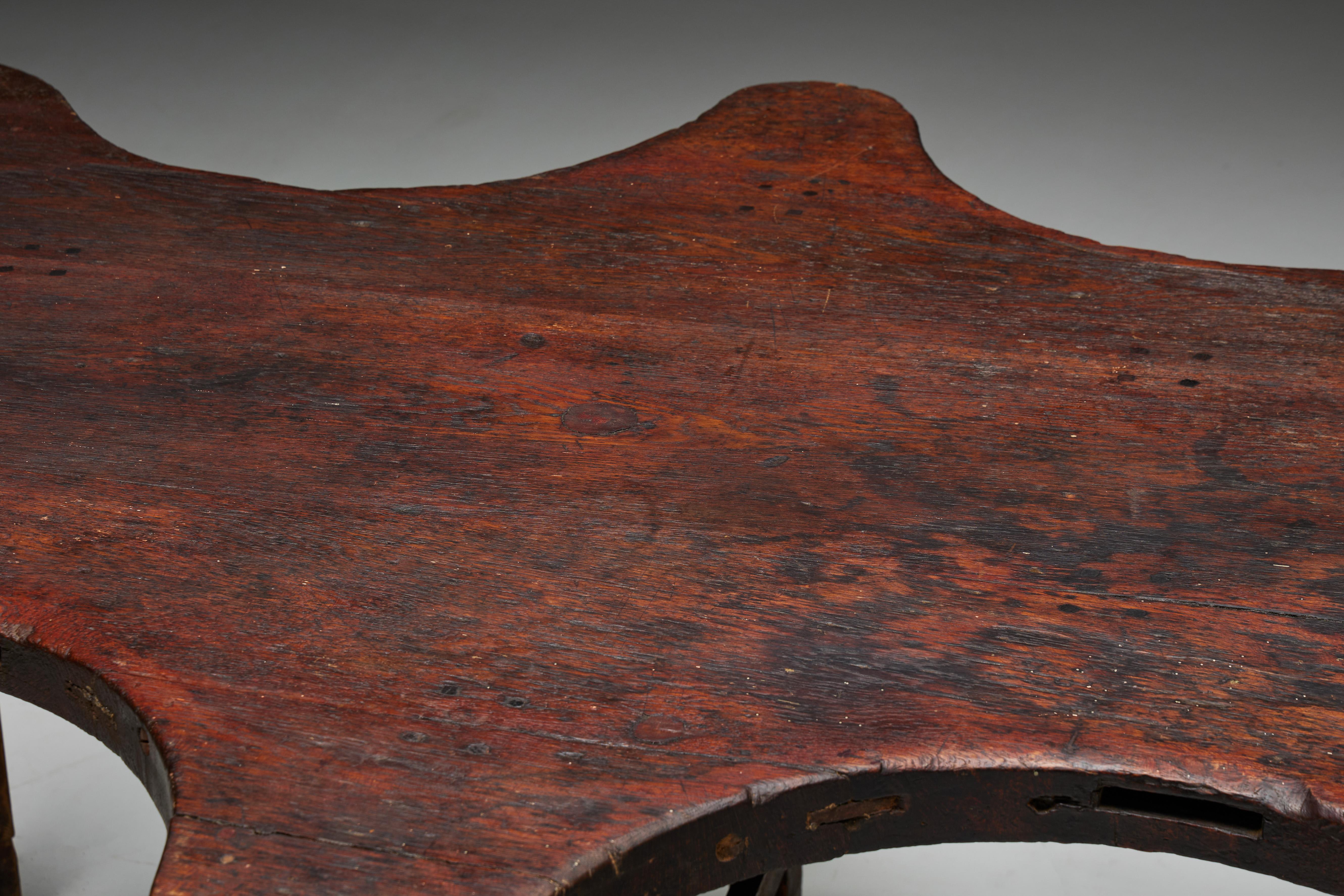 Rustic Free Form Organic Table, France, Late 19th Century For Sale 2