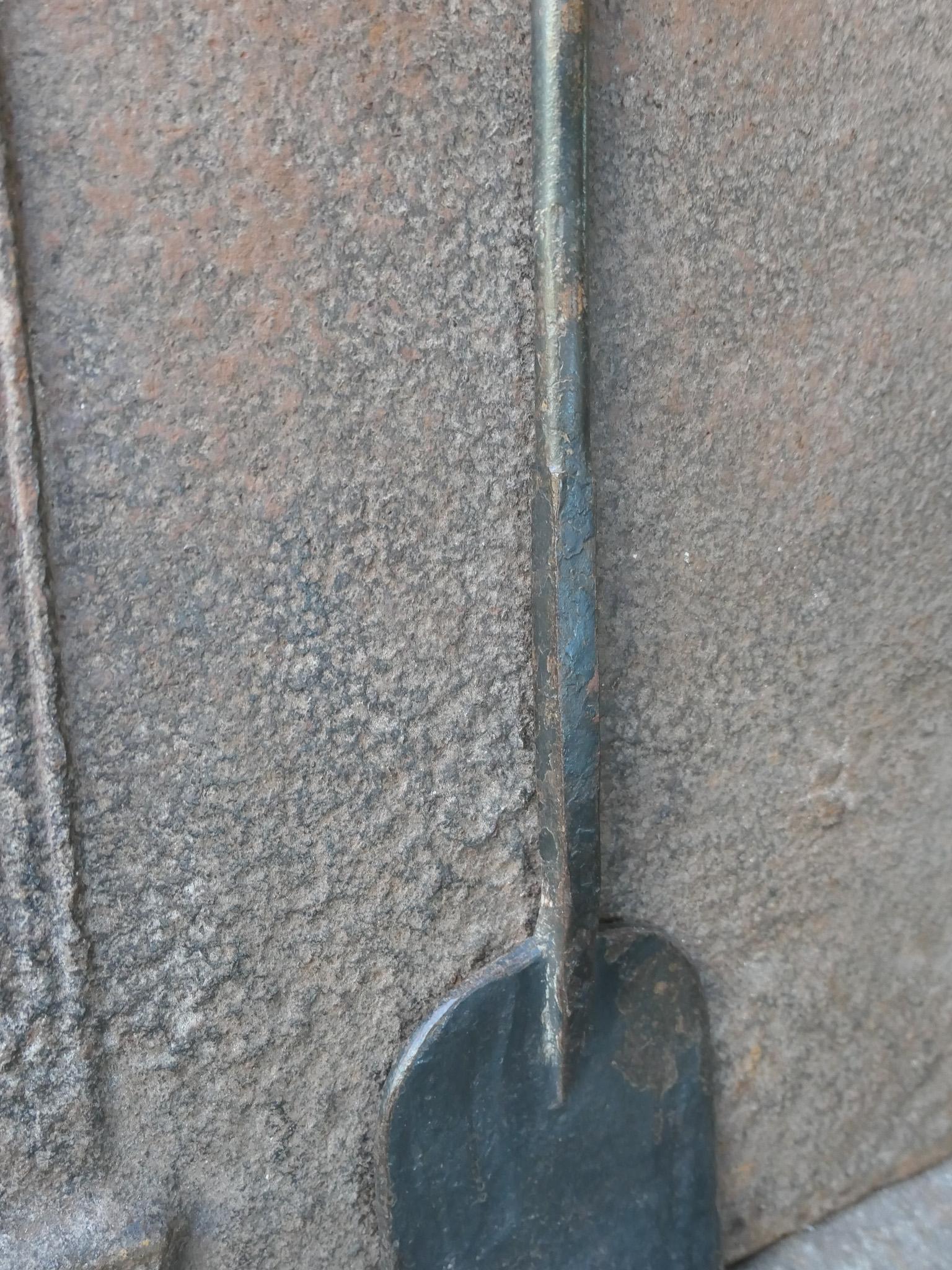 XVIIIe siècle et antérieur Cuillère de cheminée ancienne française rustique, 18ème siècle en vente