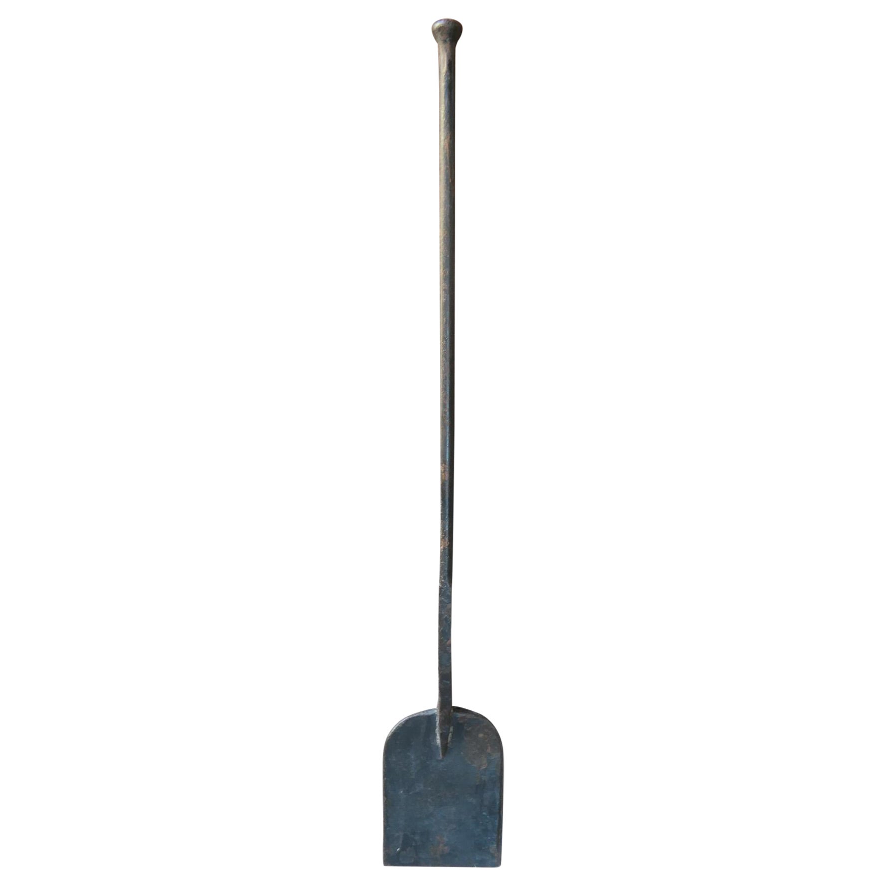 Cuillère de cheminée ancienne française rustique, 18ème siècle
