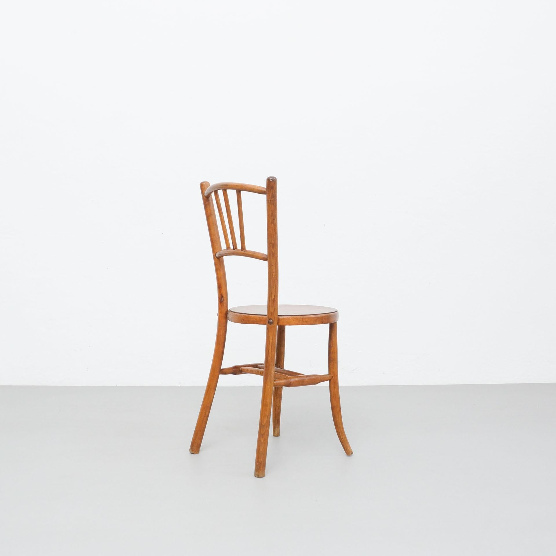 Rustic French Bentwood Chair in the Style of Thonet, circa 1940 1