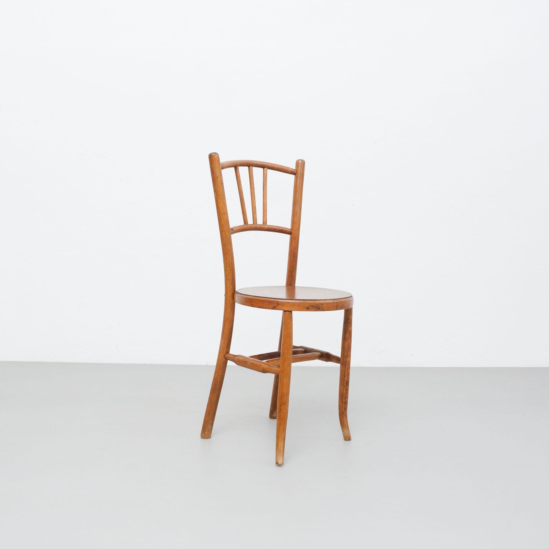 Rustic French Bentwood Chair in the Style of Thonet, circa 1940 3