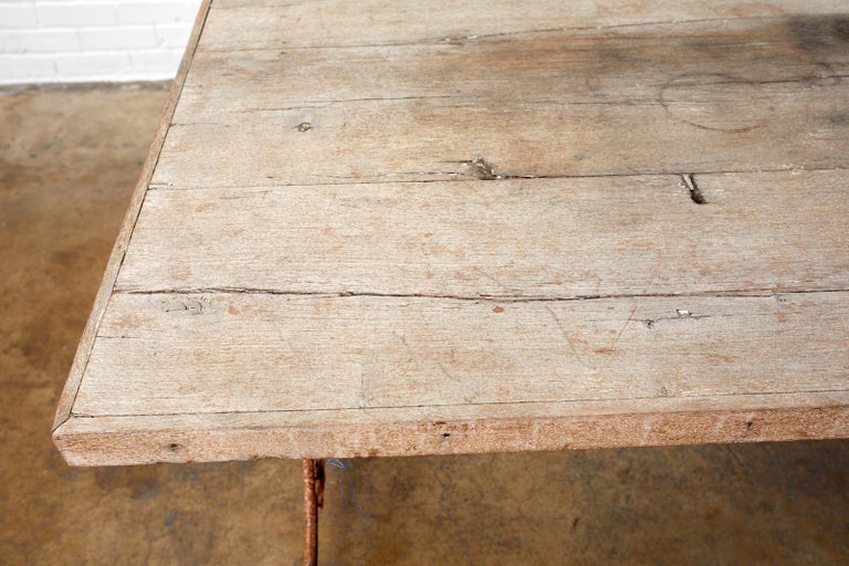 Rustic French Bistro Style Dining Table or Console at 1stDibs french