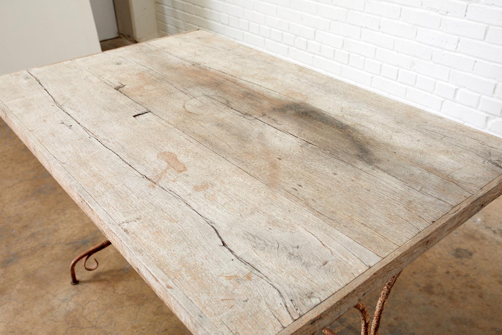 Rustic French Bistro Style Dining Table or Console 2