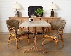 Rustic French Bistro Style Dining Table or Console