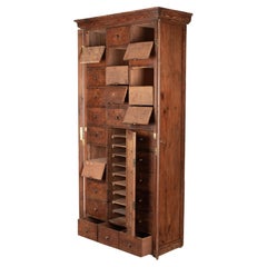 Rustic French Cartonnier, or Cabinet with Compartments