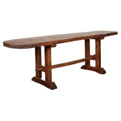 Antique Rustic French Console Table