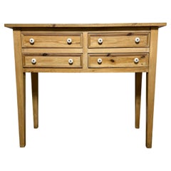 Rustic French Country Buffet Table in Stripped Pine