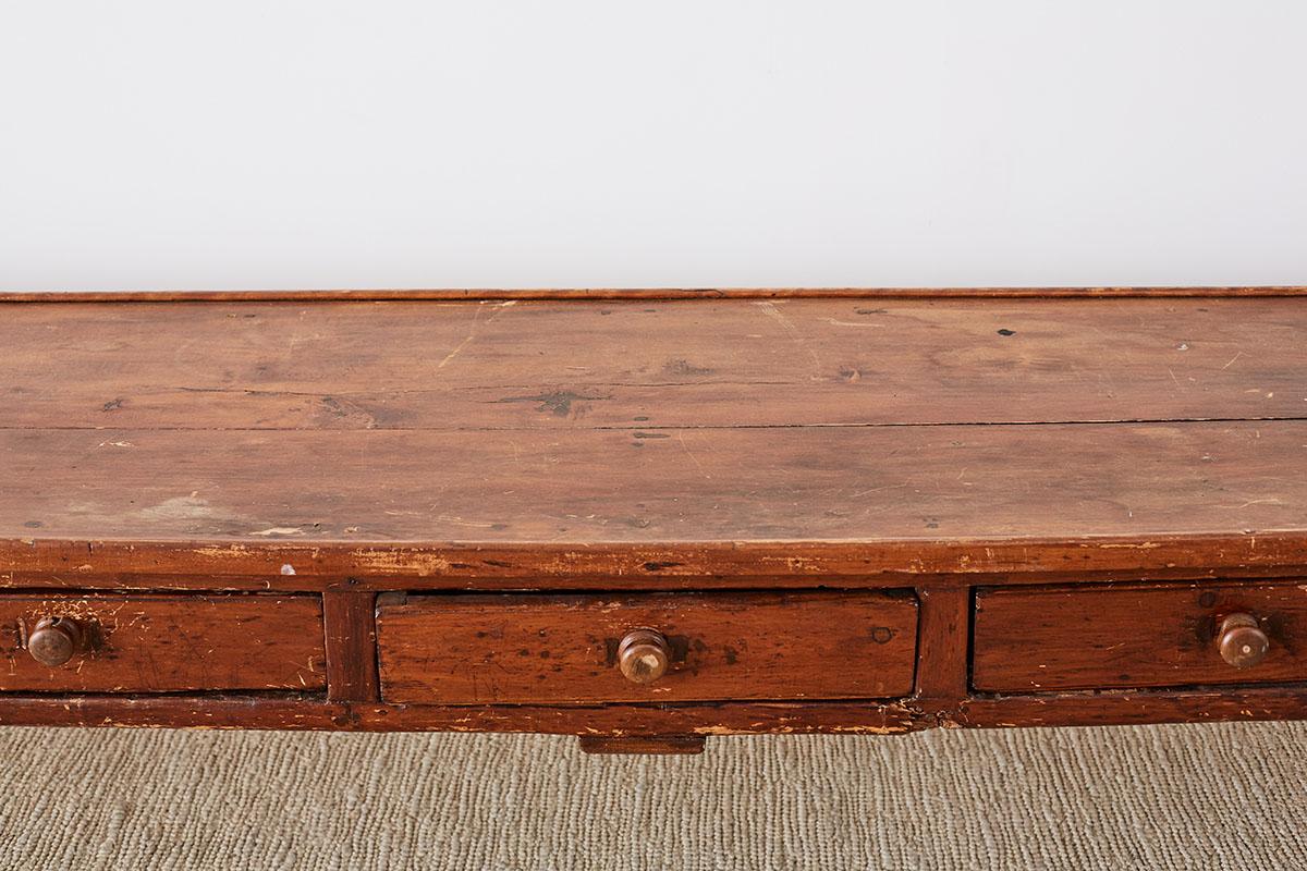 Rustic French Country Farmhouse Display Table or Console 12