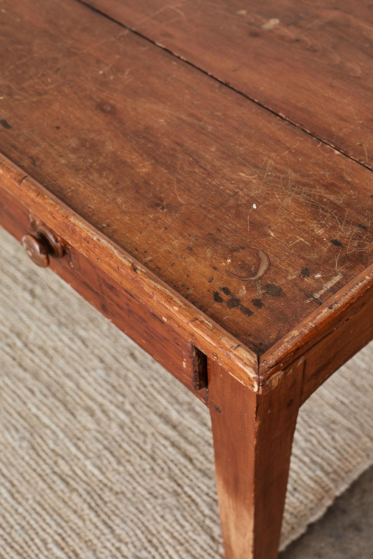 Pine Rustic French Country Farmhouse Display Table or Console