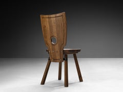 Rustic French Dining Chair in Solid Oak