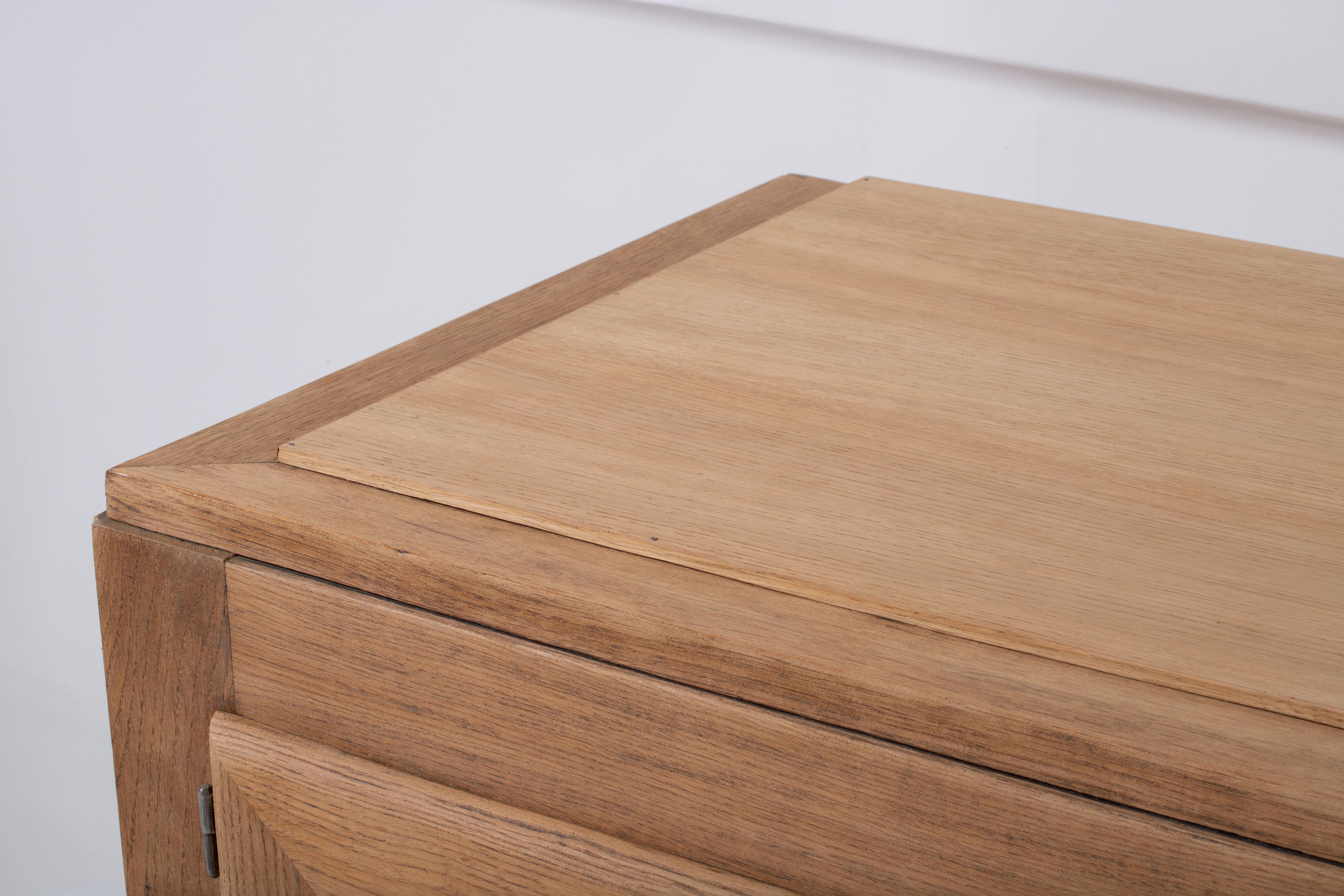 Rustic French Elegance : Enchanting Oak Sideboard from 1940 For Sale 6