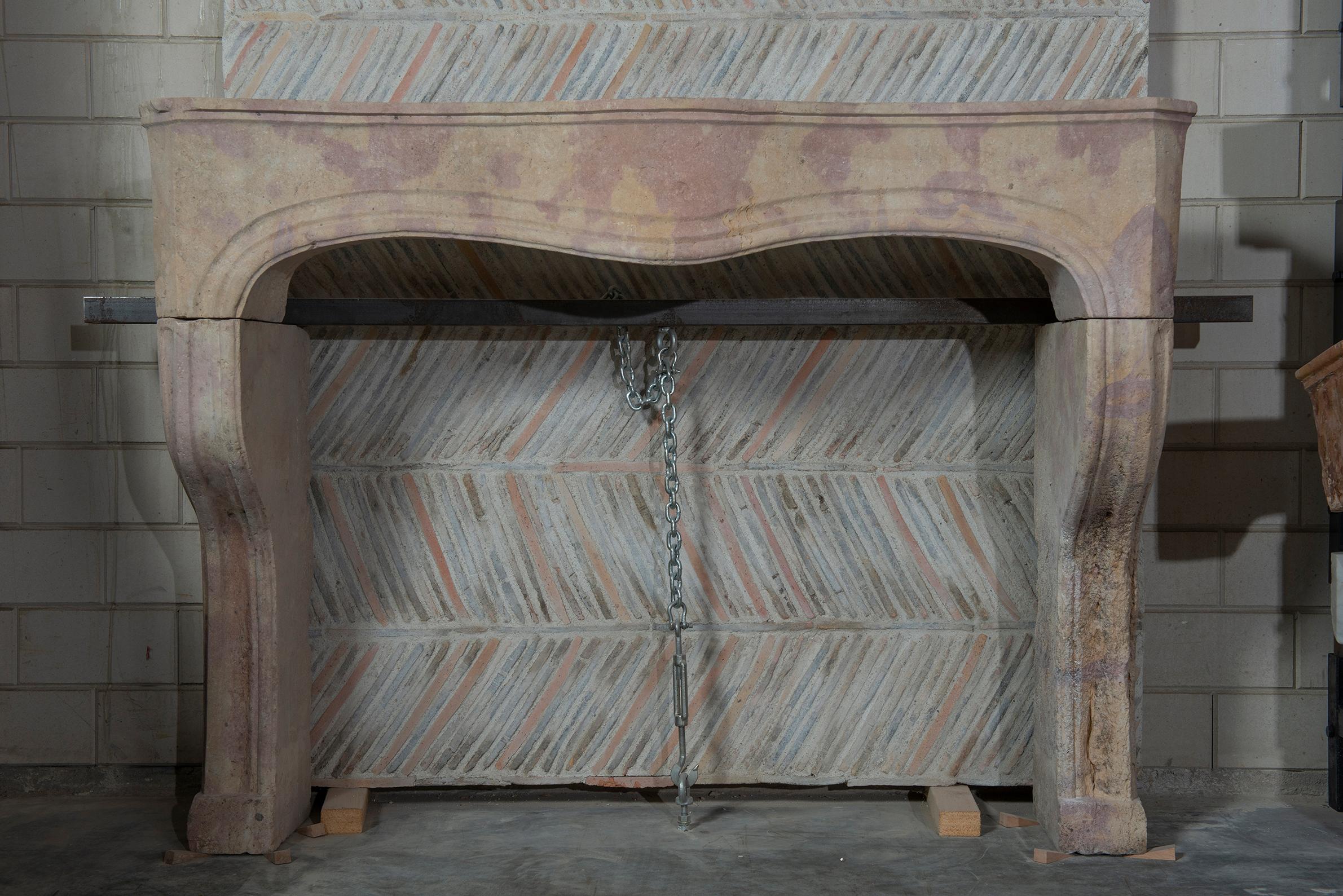 Rustic French Louis XV Fireplace For Sale 10