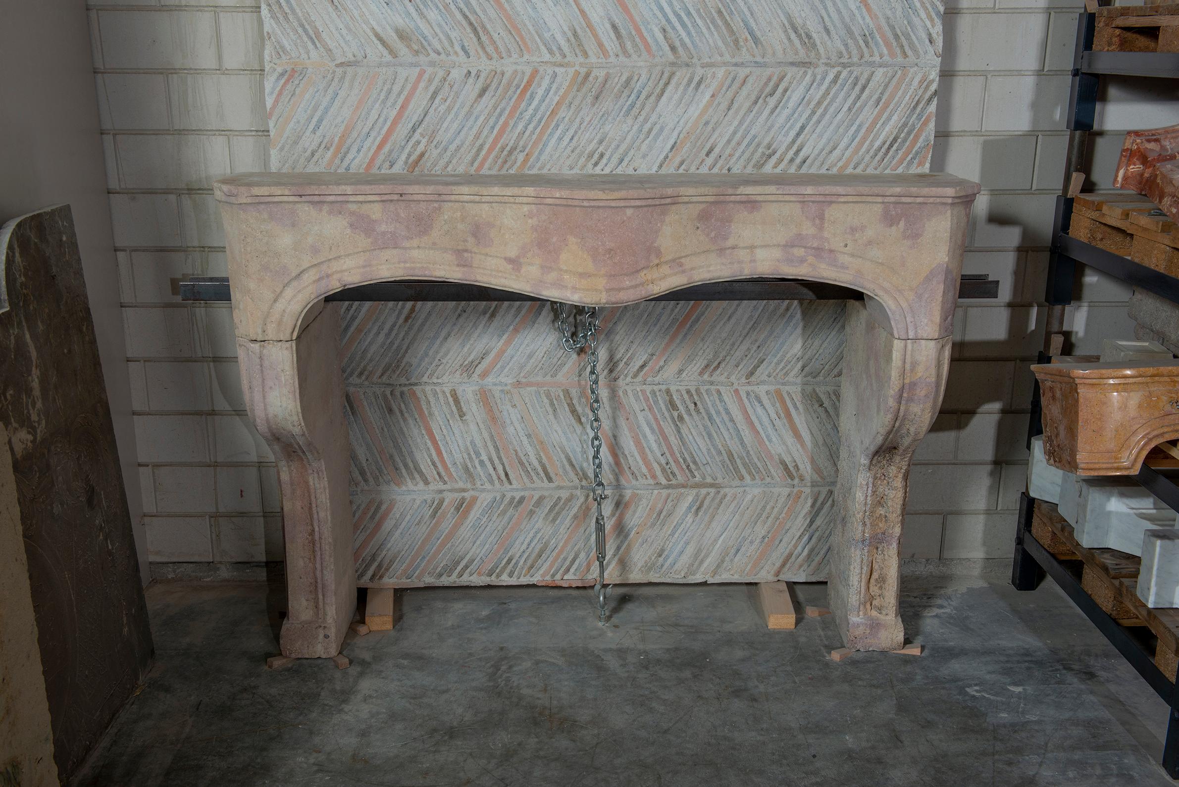Rustic French Louis XV Fireplace For Sale 11