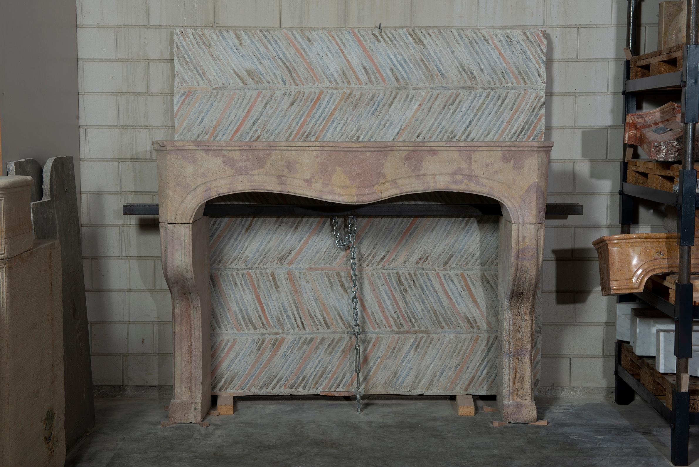 Rustic French Louis XV Fireplace For Sale 4