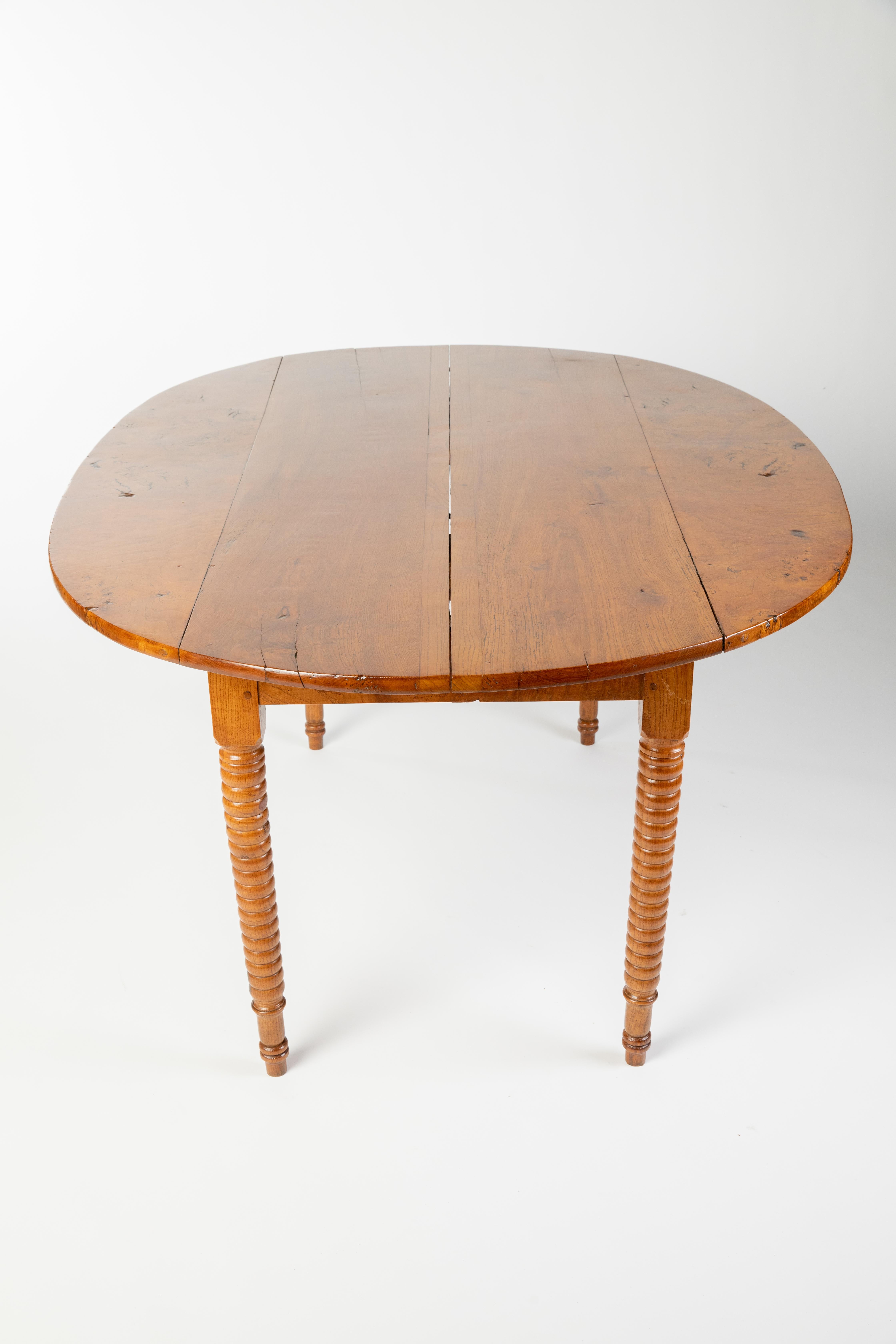 19th Century Rustic French Mixed Wood Farmhouse Table For Sale