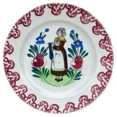 Rustic French Plate Saint Amand Circa 1920