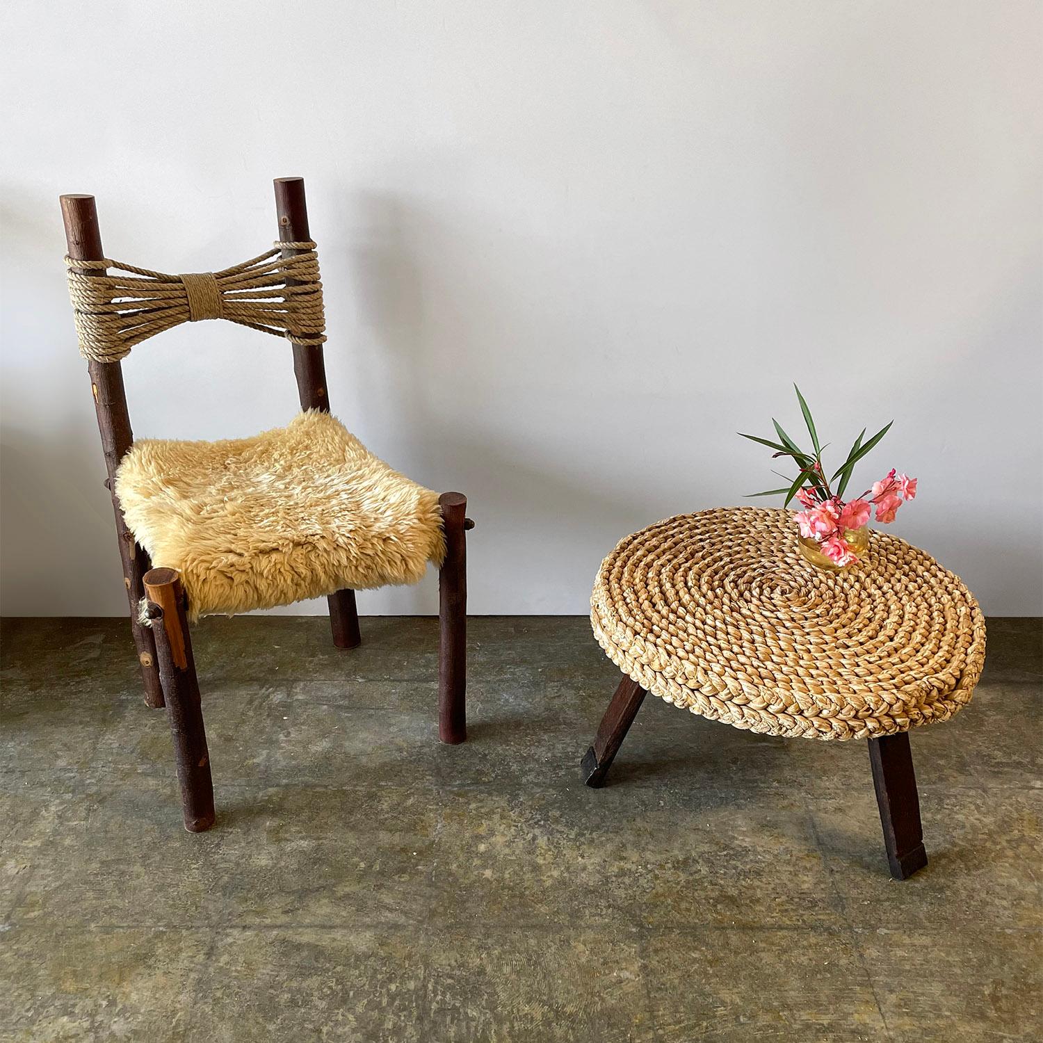 Fauteuil primitif français rustique en vente 11