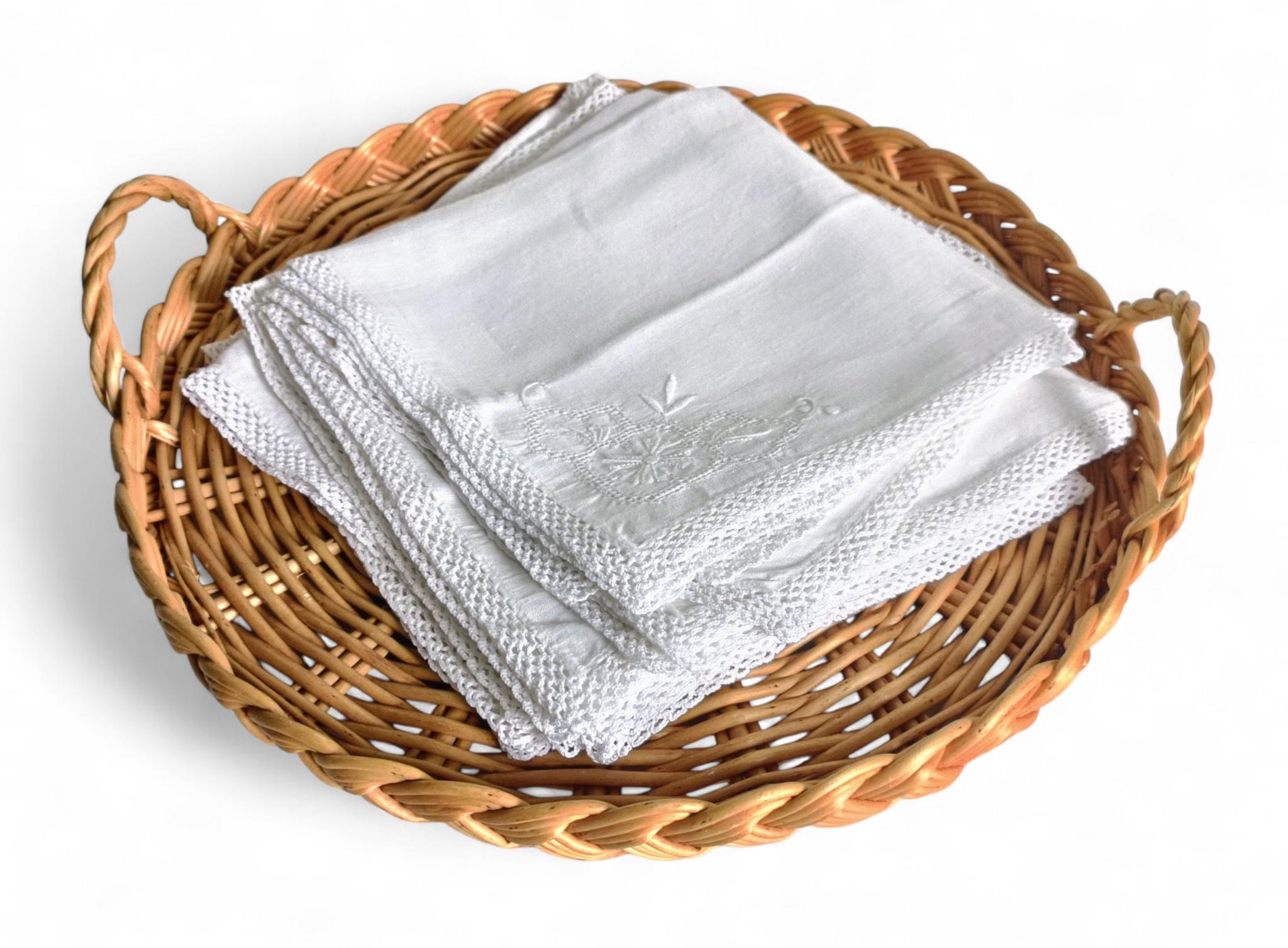 Vassoio rustico in vimini con manico rotondo della Provenza francese, Francia in vendita 2