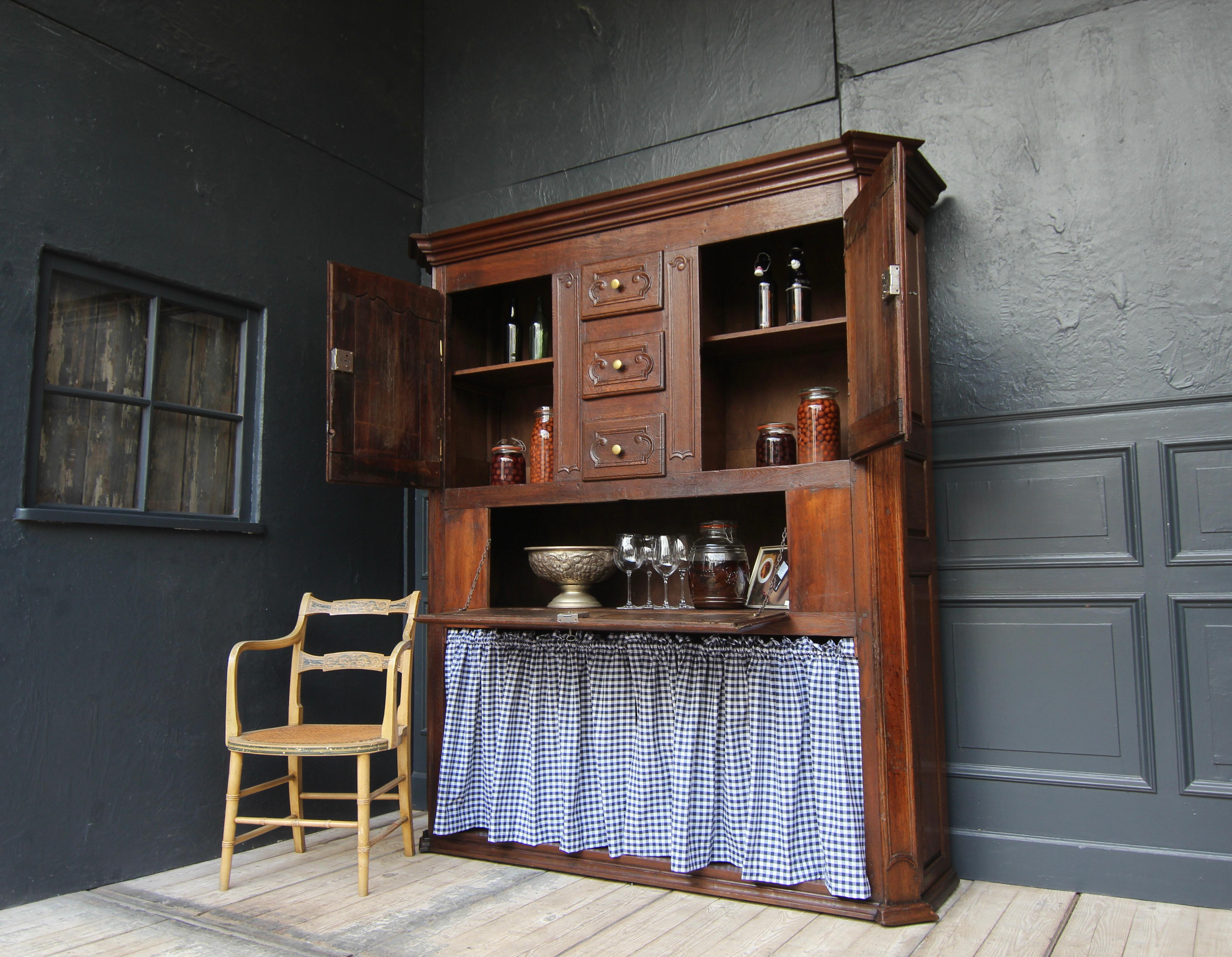 A French provincial pantry cupboard, so-called 