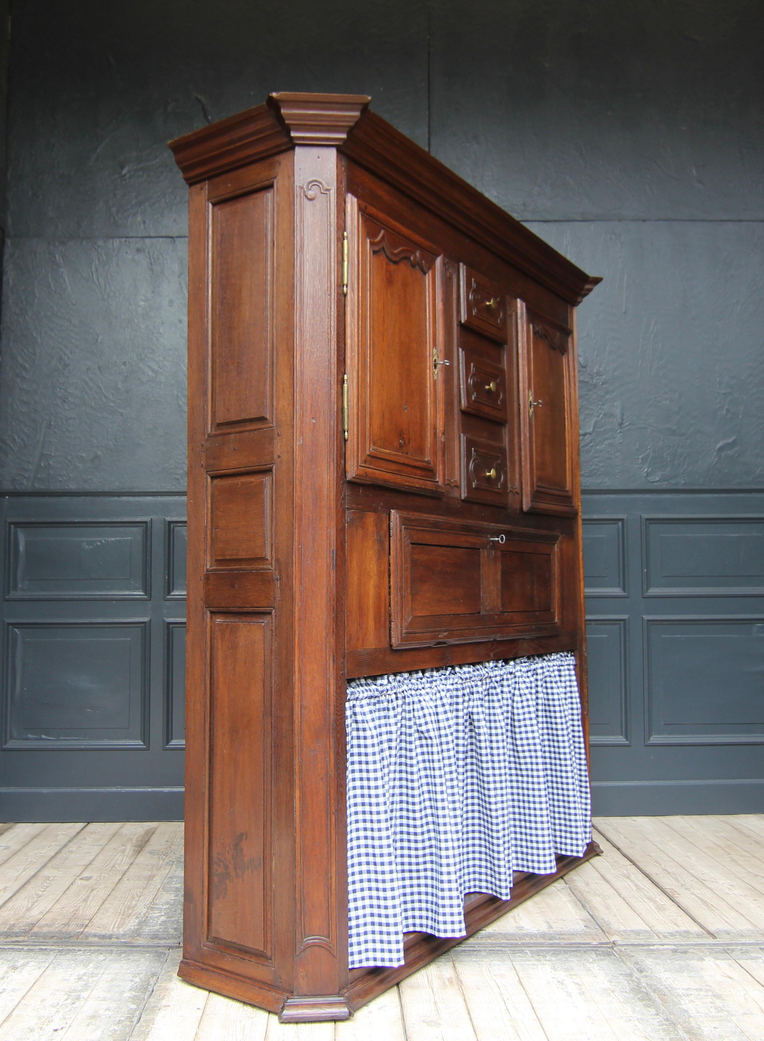 Rustic French Provincial 18th Century Oak Kitchen Pantry Cupboard 5