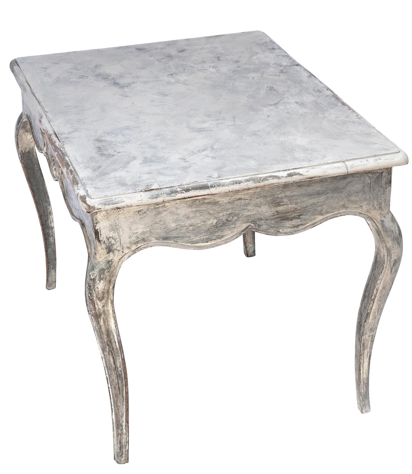 Rustic French Provincial Style Side Table In Good Condition For Sale In Malibu, CA