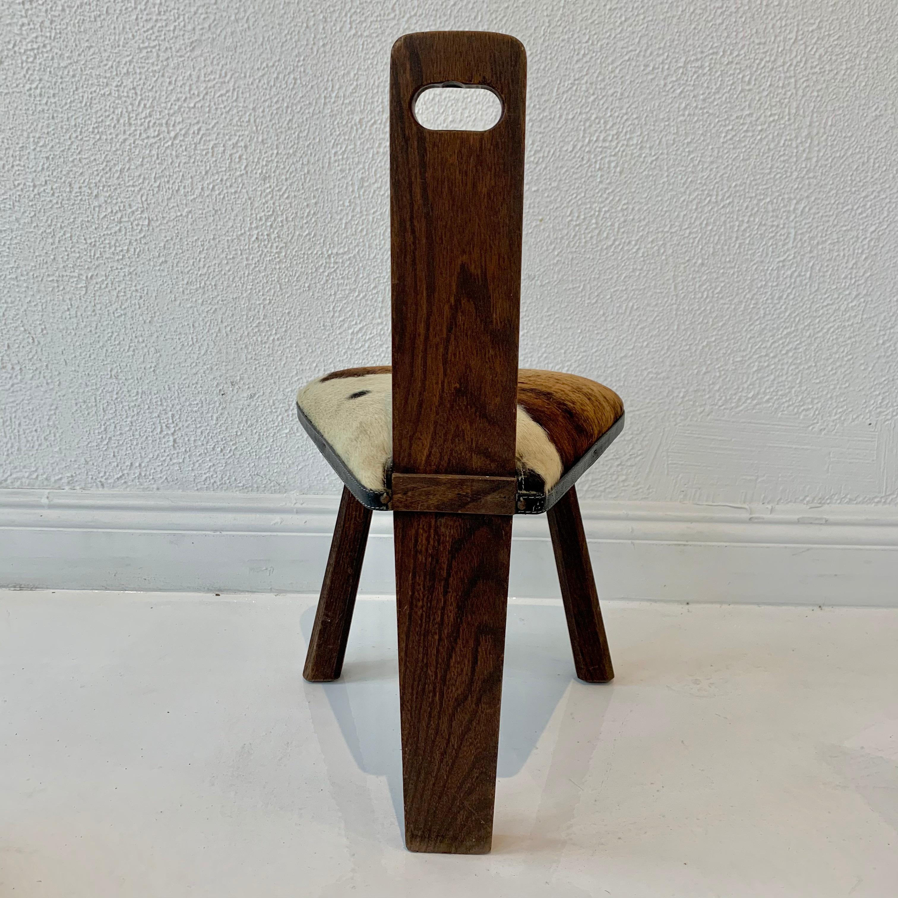 Rustic French Stool In Good Condition In Los Angeles, CA