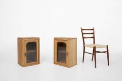 Rustic French table display cabinet, ca. 1900