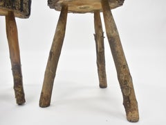 Rustic French Tree Trunk Tables