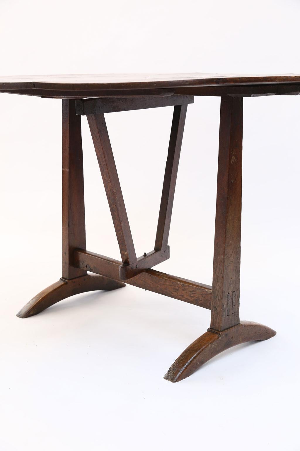 19th Century Rustic French Vendange Table