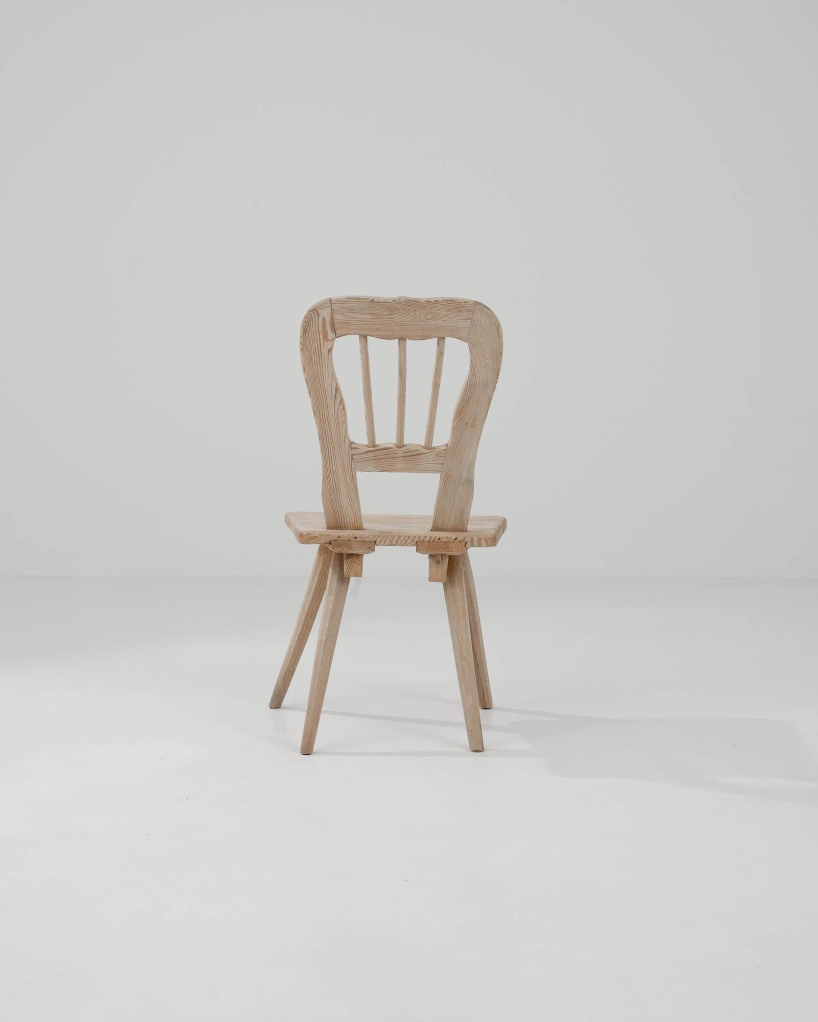 Rustic French Wooden Chair For Sale 1